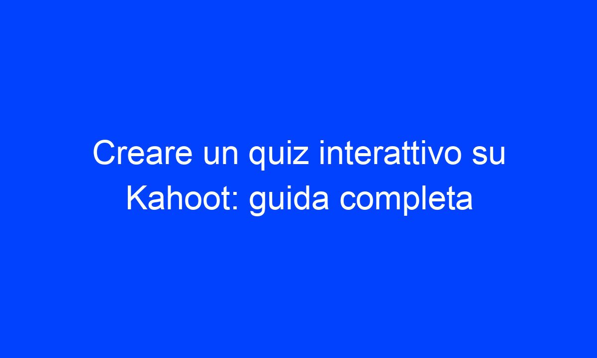 scopri kahoot!, la piattaforma di apprendimento interattivo che rende l'istruzione coinvolgente e divertente. crea quiz, giochi e competizioni per stimolare l'interazione e l'apprendimento efficace tra studenti e insegnanti.